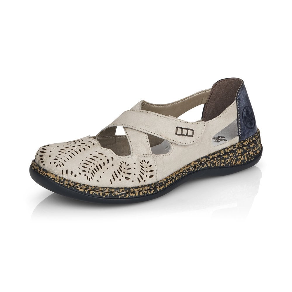 Rieker Skor Dam Beige - Slip On Skor | 476132ZSH